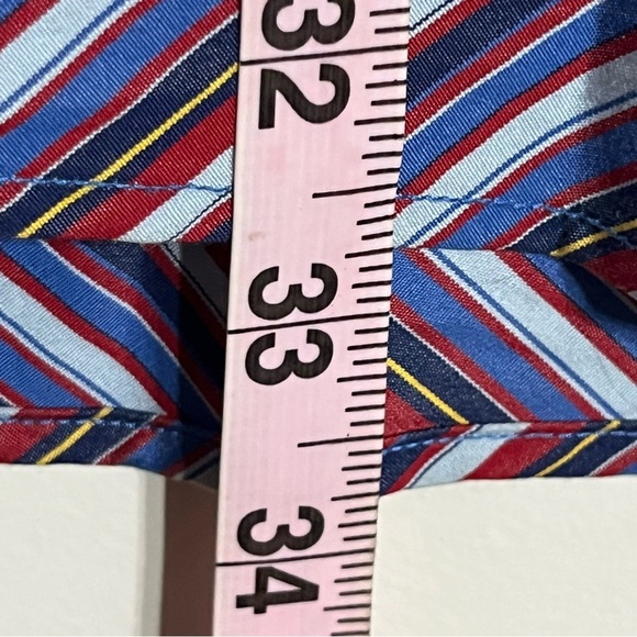 Tommy Hilfiger Button Up Shirt Striped Flag Logo Long Sleeve Multicolor Size 2XL - Picture 11 of 13